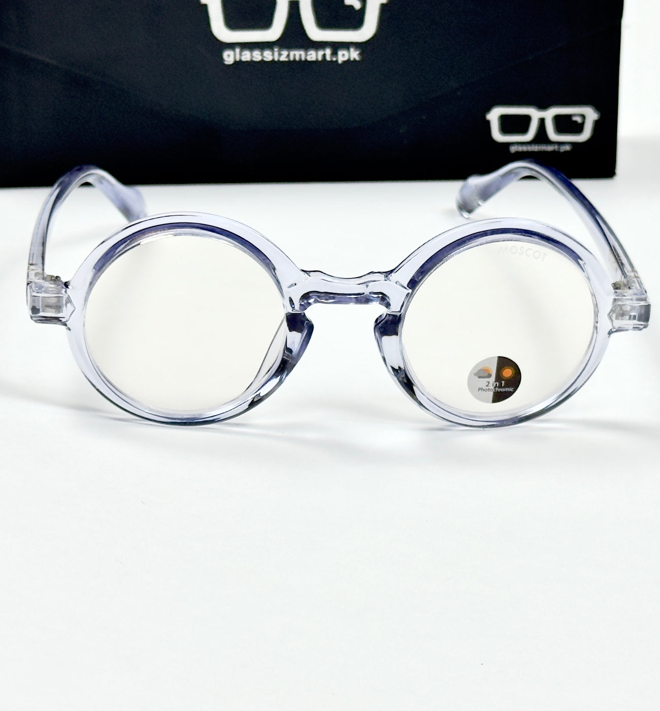 Moscot – P336 - 46 - Transparent Blue – Acetate – Optics - Unisex (Transition)
