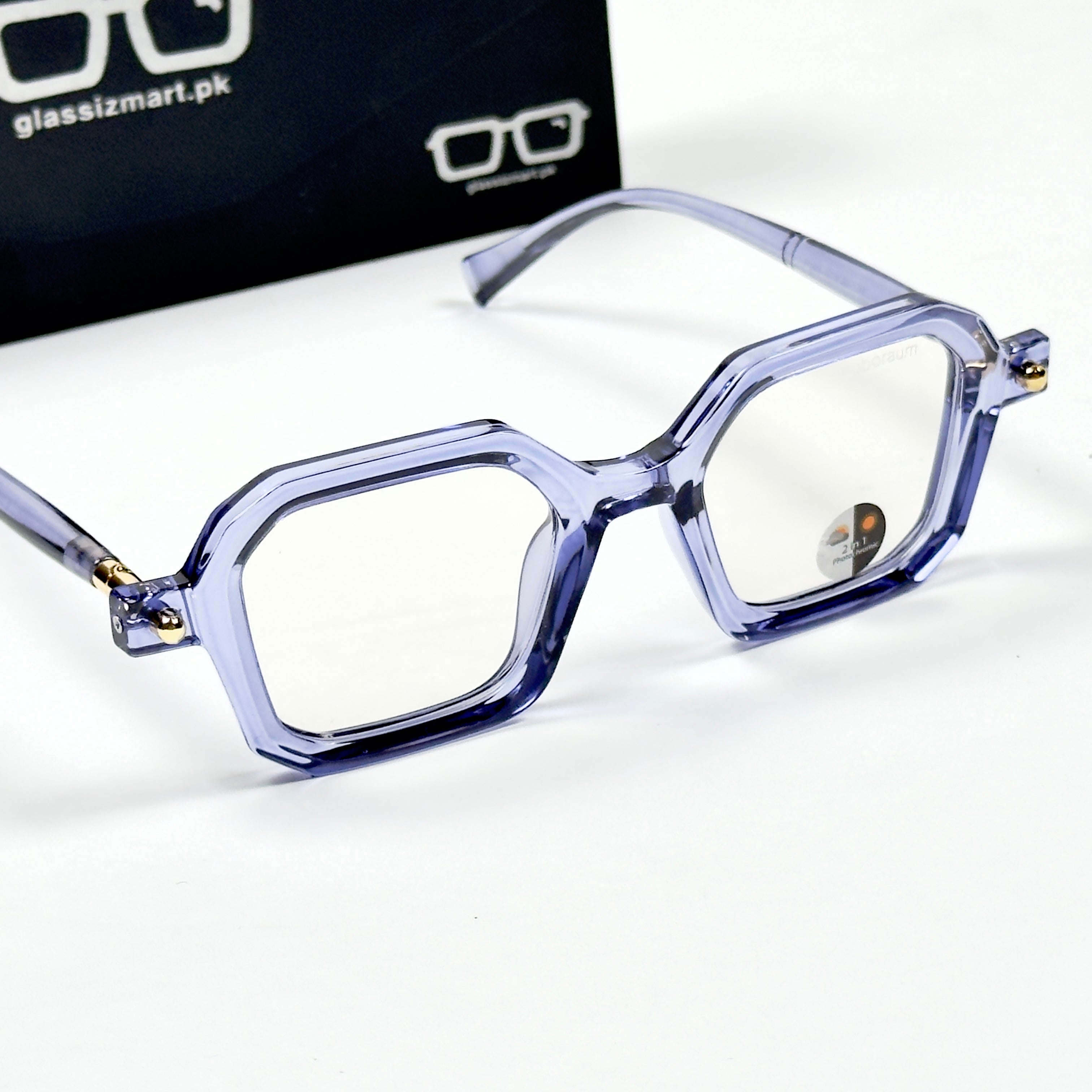 Moscot – P365 - 47 - Transparent Blue – Acetate – Optics - Unisex (Transition)