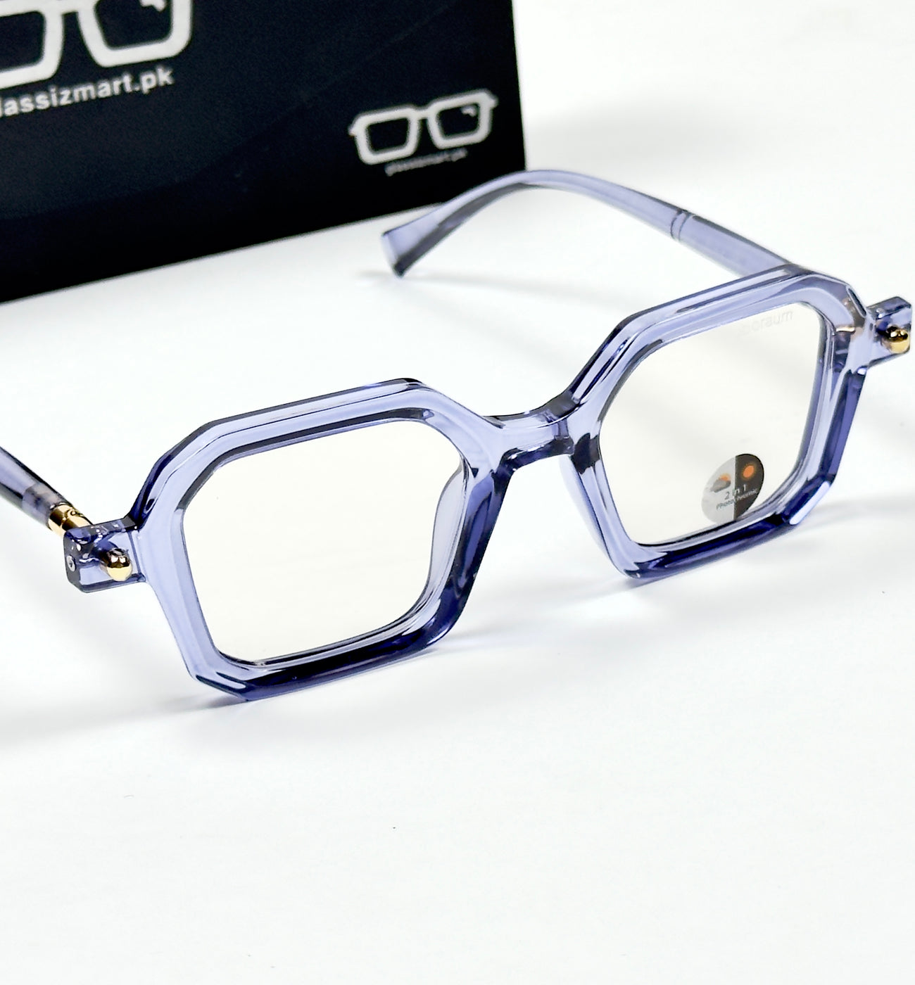 Moscot – P365 - 47 - Transparent Blue – Acetate – Optics - Unisex (Transition)