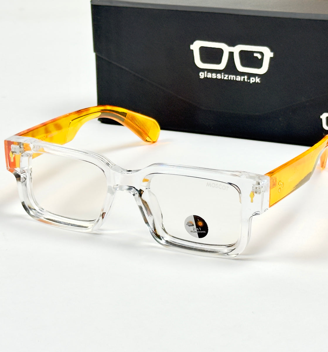 Moscot – P416 - 50 - Transparent Yellow – Acetate – Optics - Unisex (Transition)