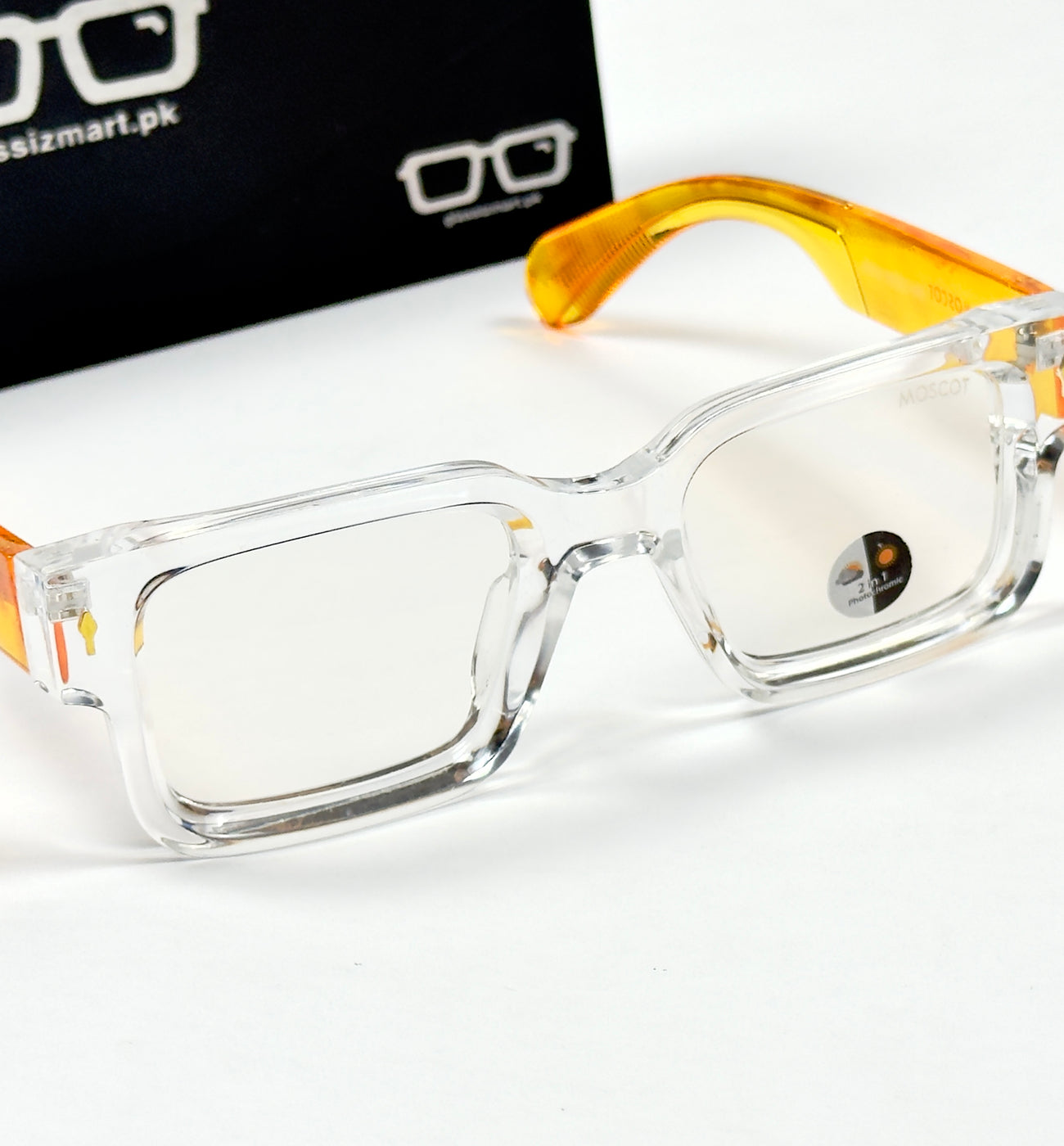 Moscot – P416 - 50 - Transparent Yellow – Acetate – Optics - Unisex (Transition)