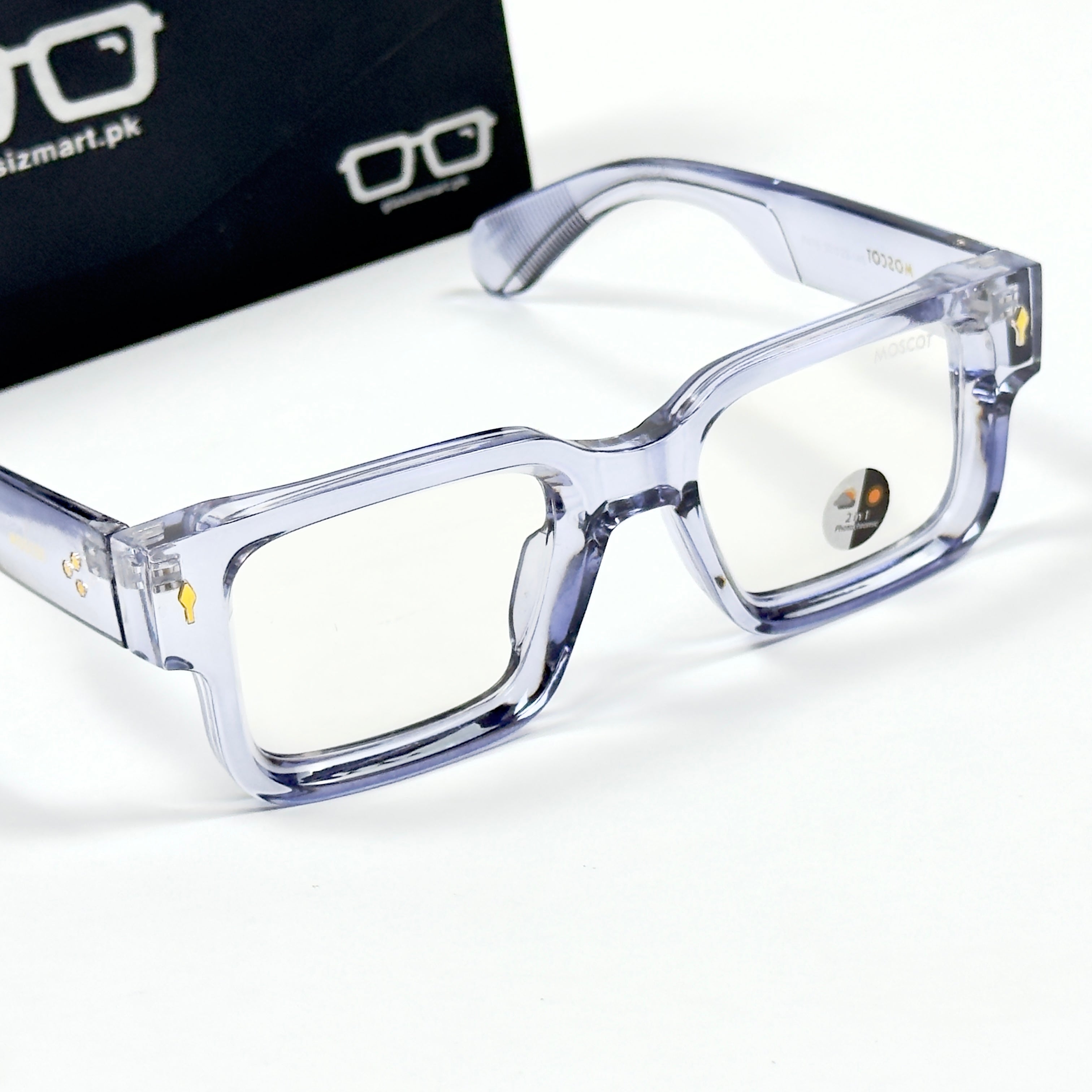 Moscot – P416 - 50 - Transparent Blue – Acetate – Optics - Unisex (Transition)