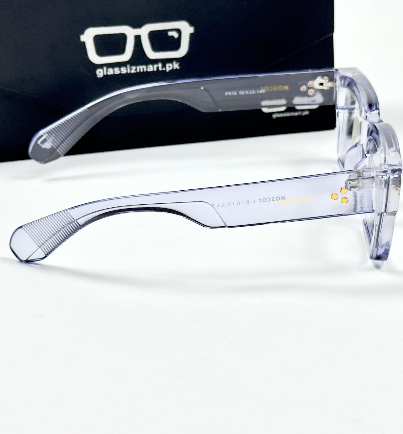 Moscot – P416 - 50 - Transparent Blue – Acetate – Optics - Unisex (Transition)