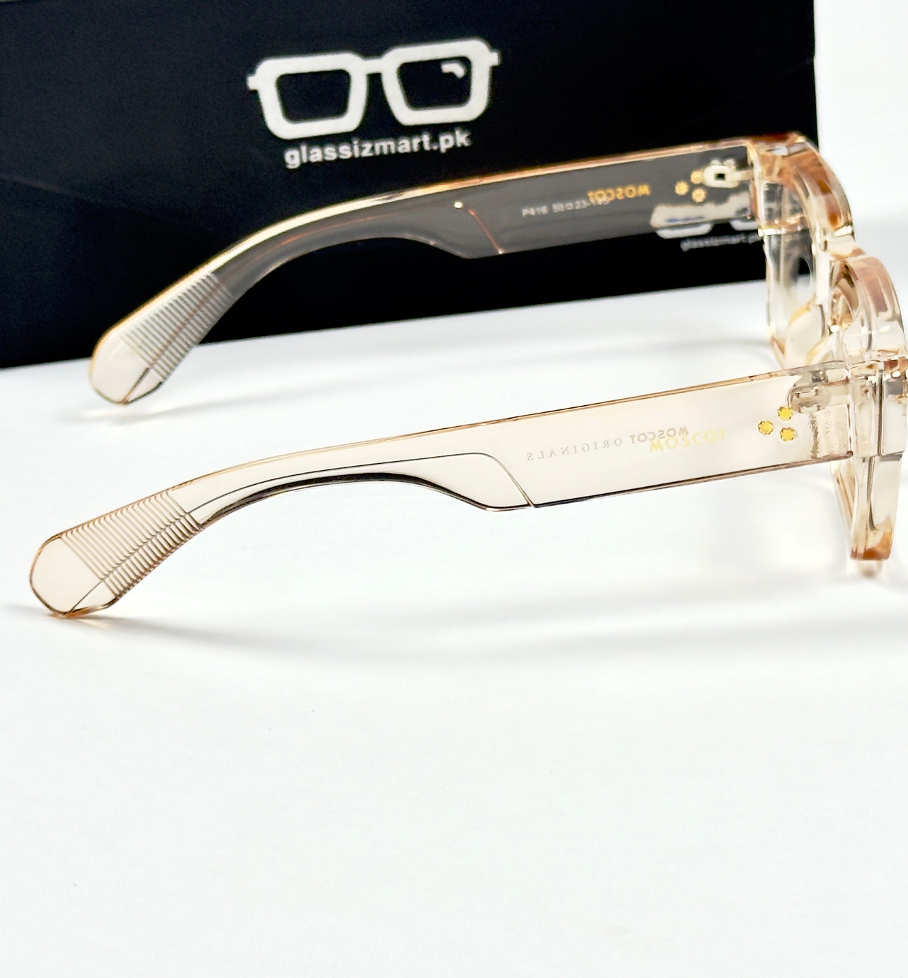 Moscot – P416 - 50 - Transparent Orange – Acetate – Optics - Unisex (Transition)