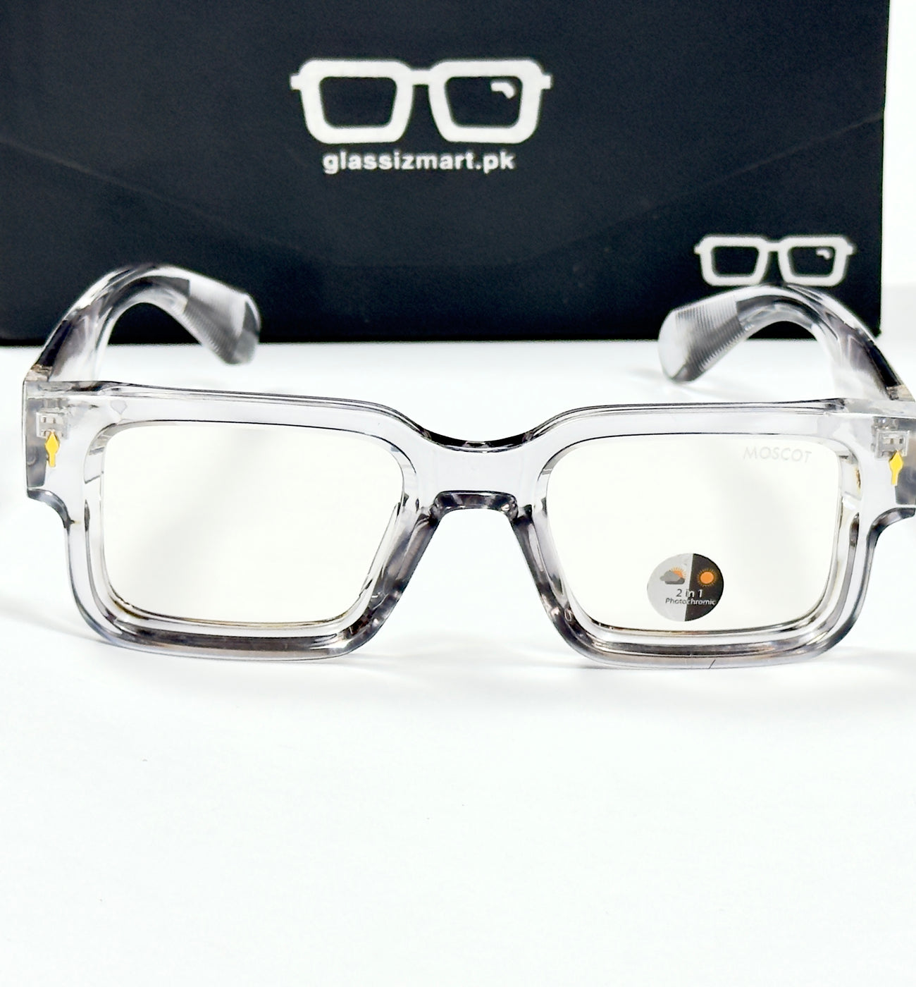 Moscot – P416 - 50 - Transparent Grey – Acetate – Optics - Unisex (Transition)