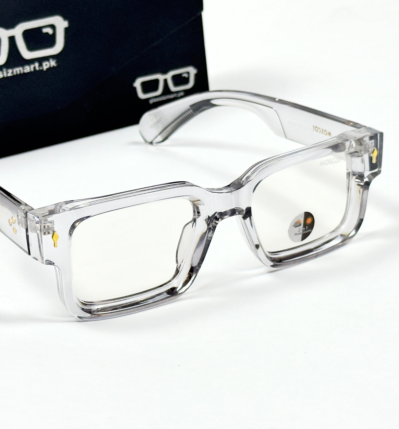 Moscot – P416 - 50 - Transparent Grey – Acetate – Optics - Unisex (Transition)