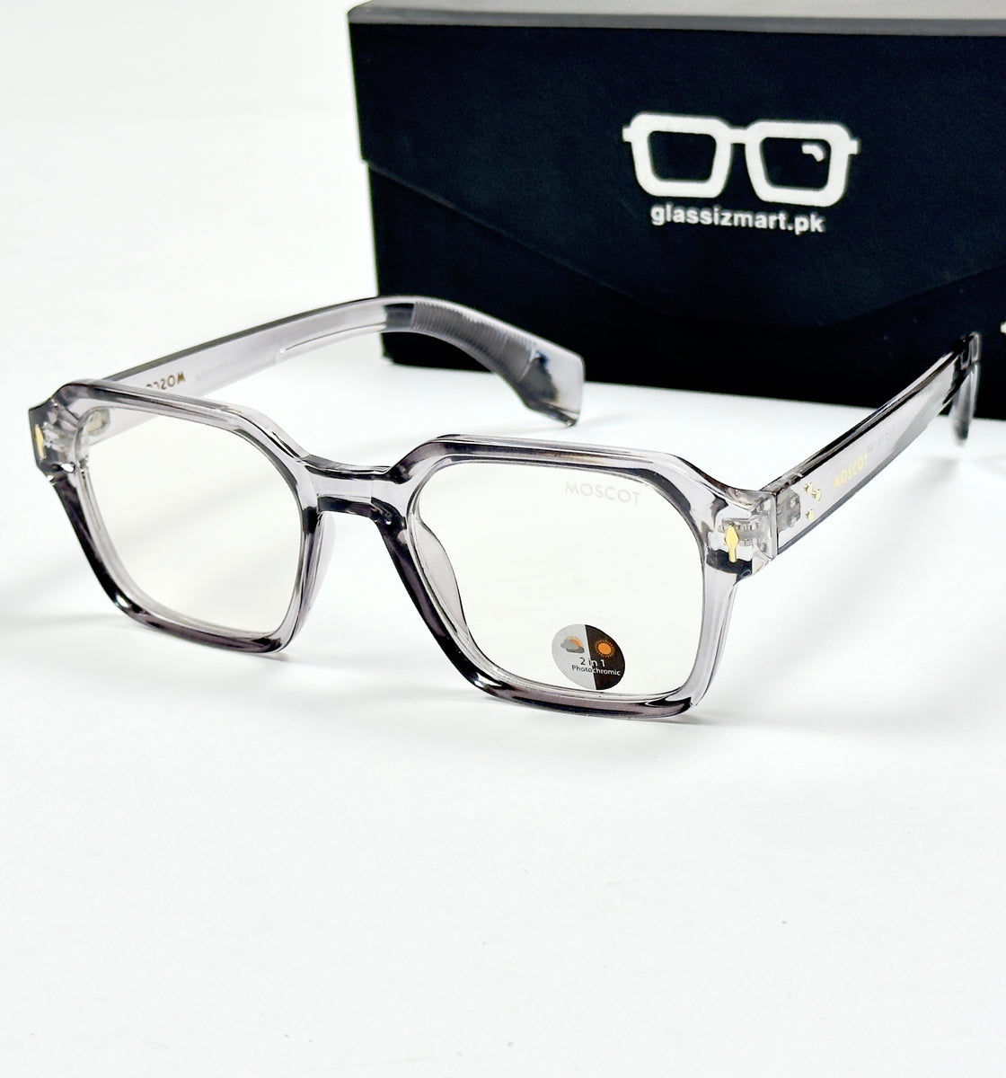 Moscot – P310 - 54 - Transparent Grey – Acetate – Optics - Unisex (Transition)