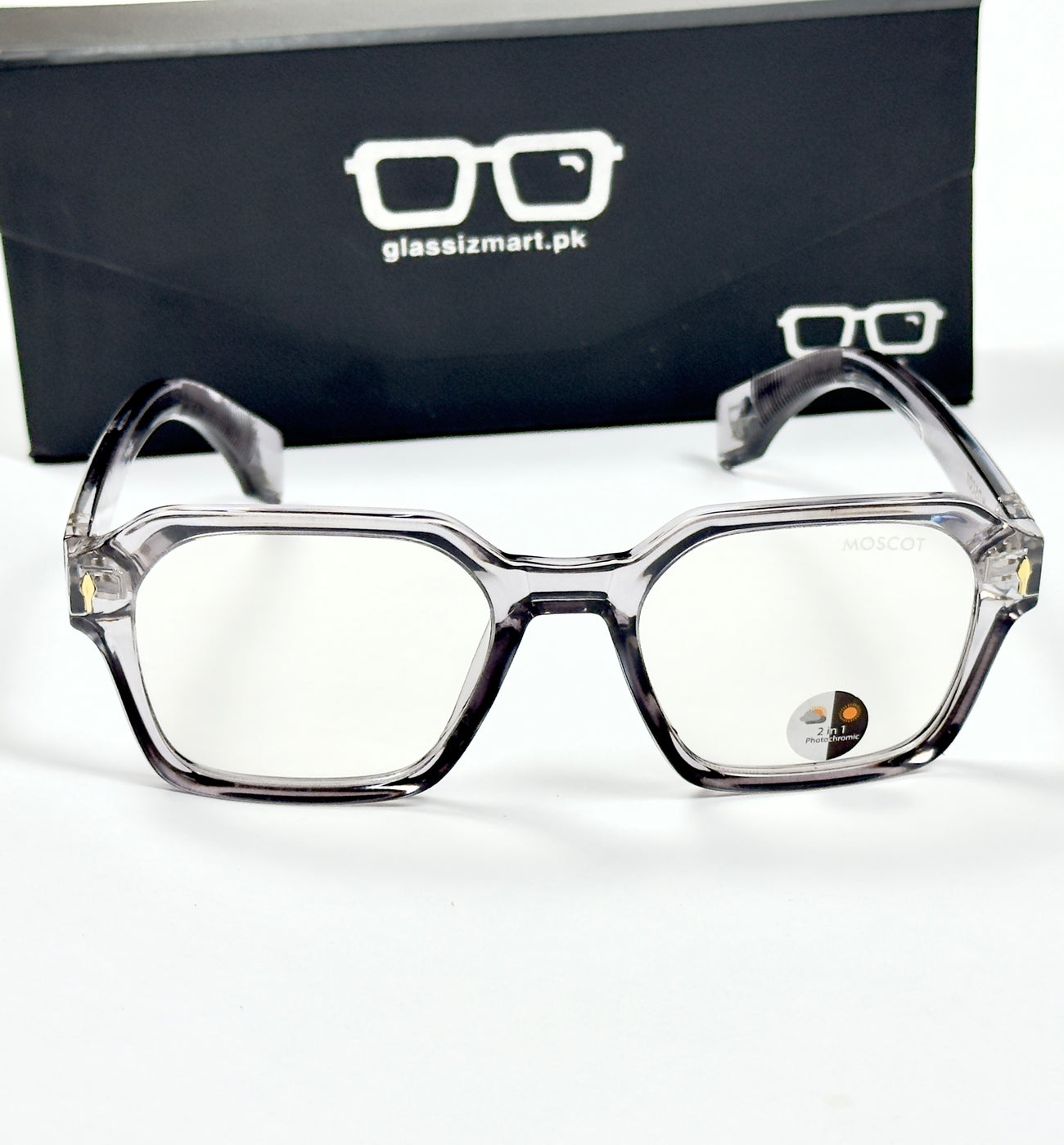 Moscot – P310 - 54 - Transparent Grey – Acetate – Optics - Unisex (Transition)