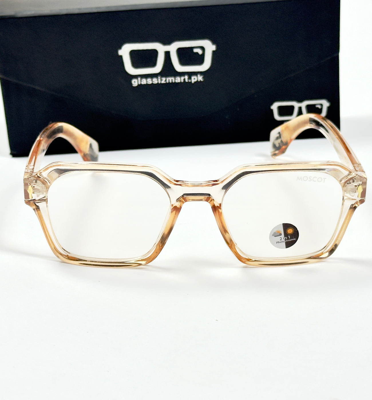 Moscot – P310 - 54 - Transparent Orange – Acetate – Optics - Unisex (Transition)
