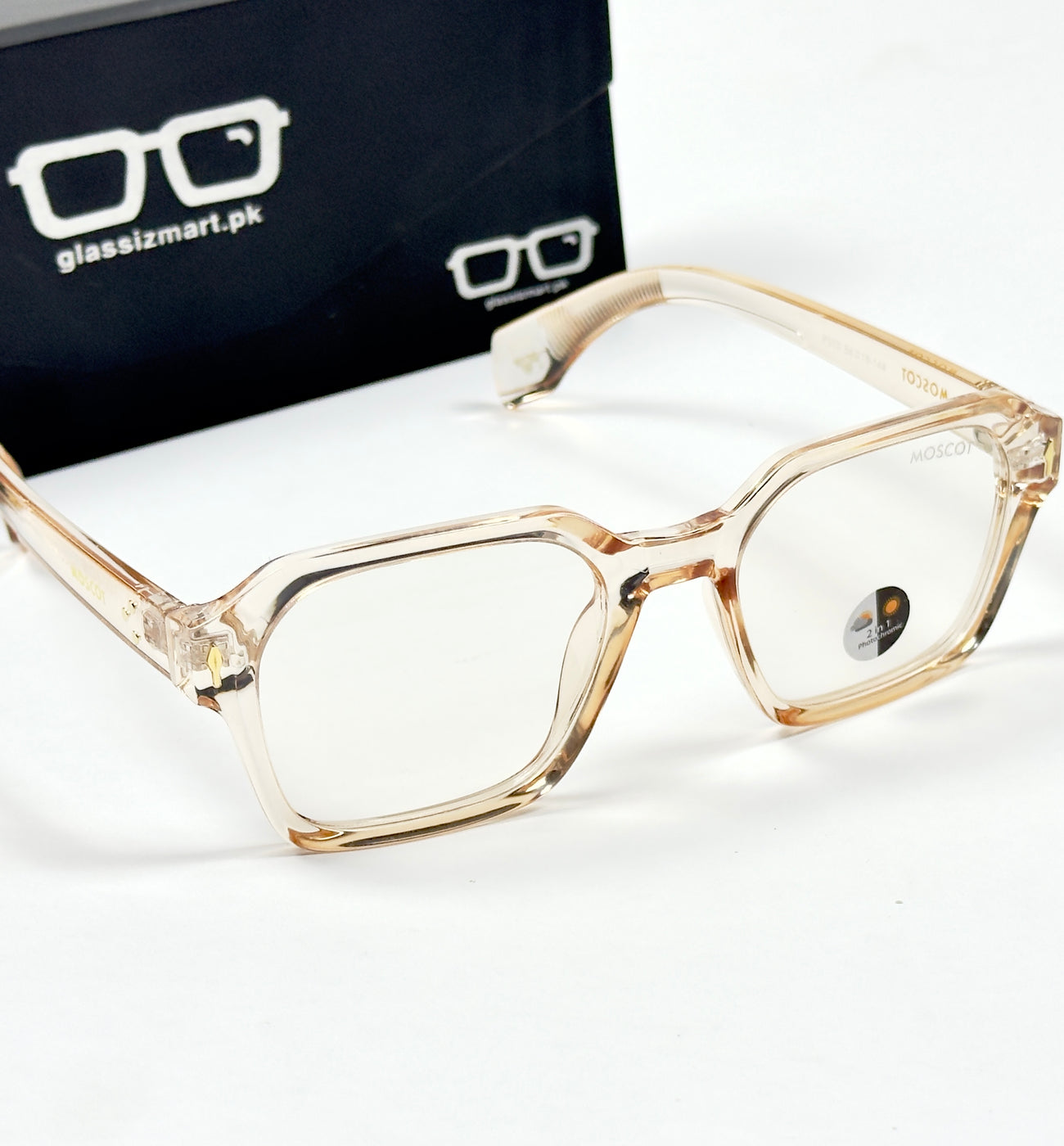 Moscot – P310 - 54 - Transparent Orange – Acetate – Optics - Unisex (Transition)