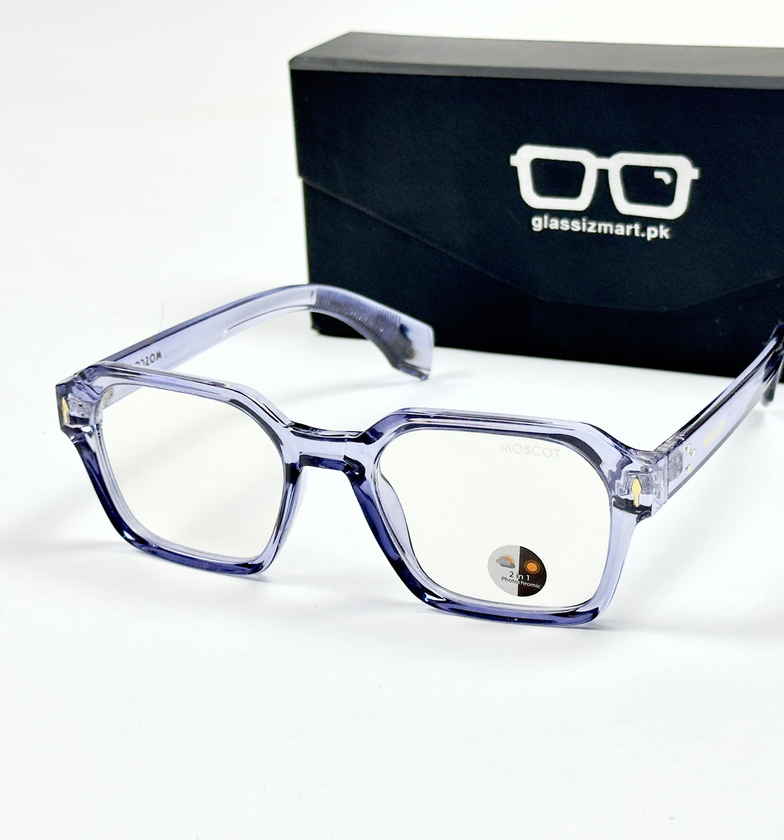 Moscot – P310 - 54 - Transparent Blue – Acetate – Optics - Unisex (Transition)
