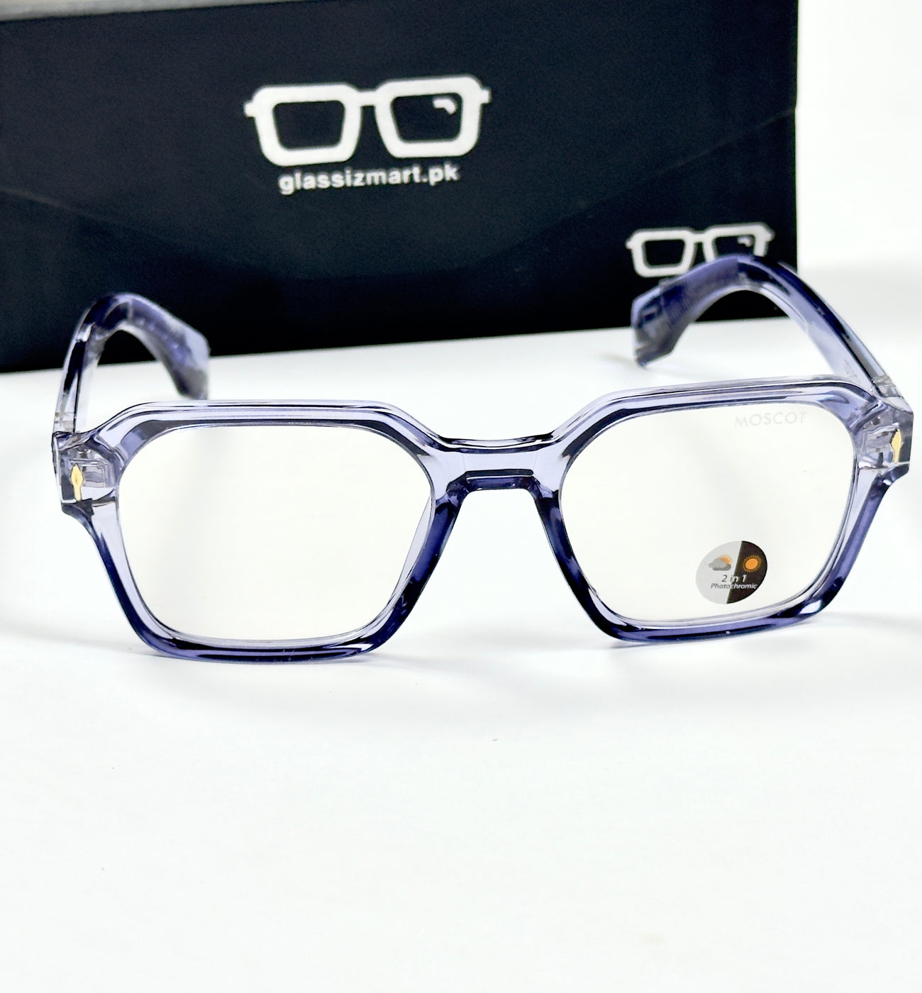 Moscot – P310 - 54 - Transparent Blue – Acetate – Optics - Unisex (Transition)