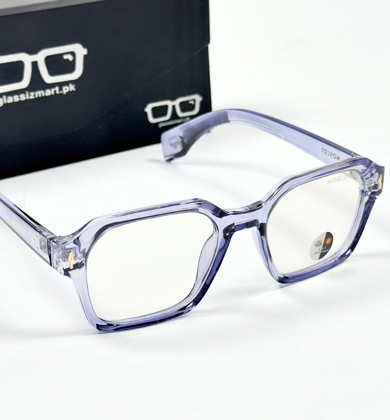 Moscot – P310 - 54 - Transparent Blue – Acetate – Optics - Unisex (Transition)