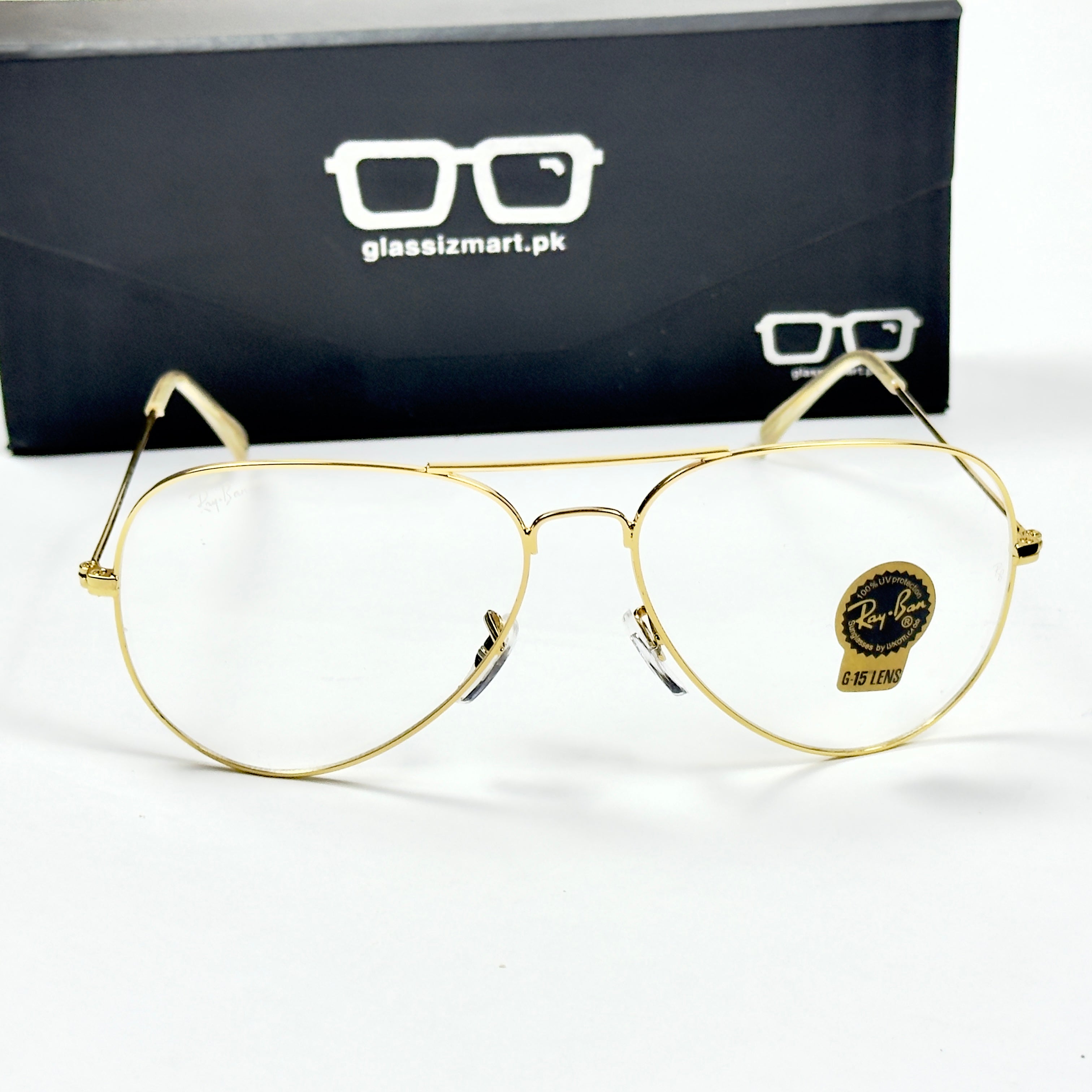 Rayban – 3026 – 62 – Golden – Metal – Optics – Unisex