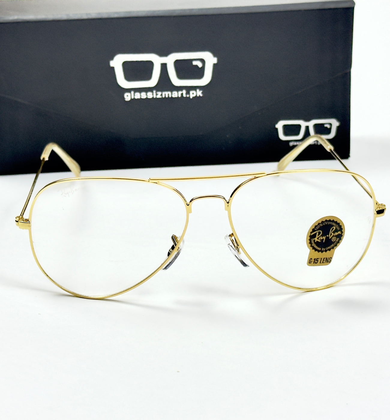 Rayban – 3026 – 62 – Golden – Metal – Optics – Unisex