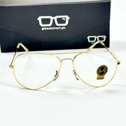 Rayban – 3026 – 62 – Golden – Metal – Optics – Unisex