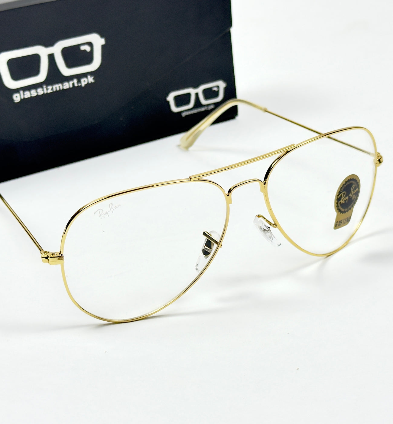 Rayban – 3026 – 62 – Golden – Metal – Optics – Unisex