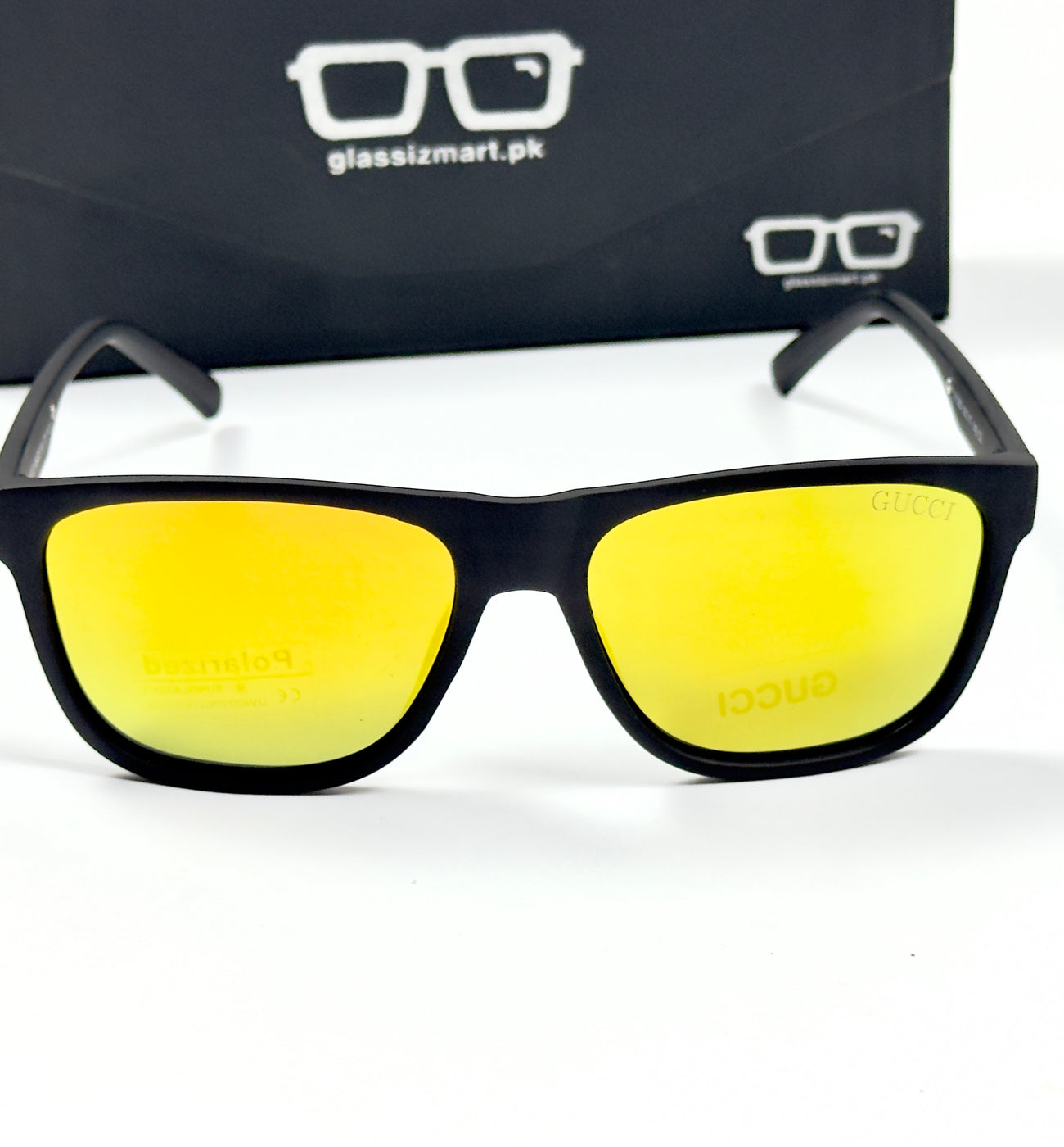 Gucci – 21080 - 56- Black Yellow – Acetate – Sunglasses - Unisex