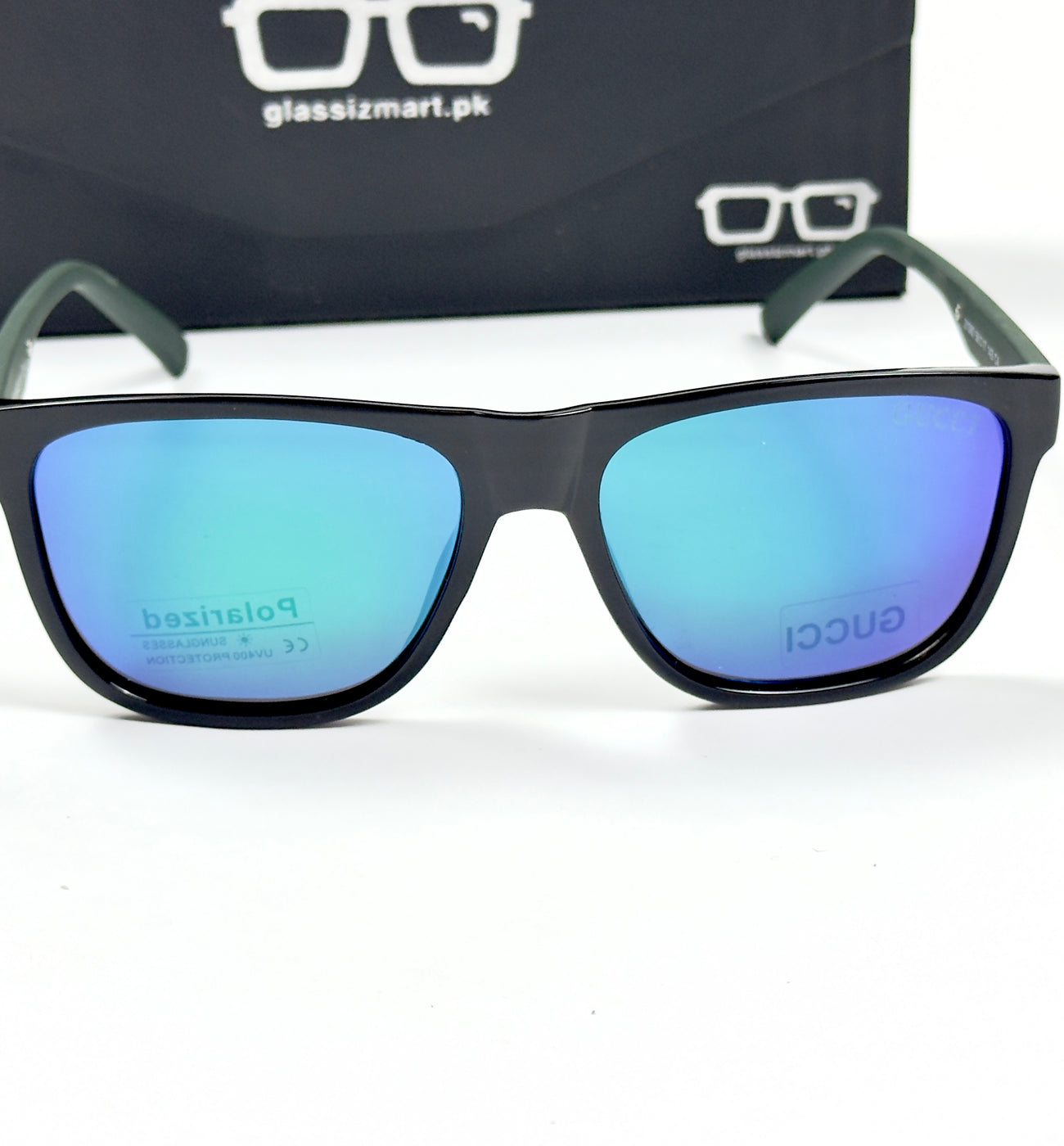 Gucci – 21080 - 56 - Black Blue – Acetate – Sunglasses - Unisex
