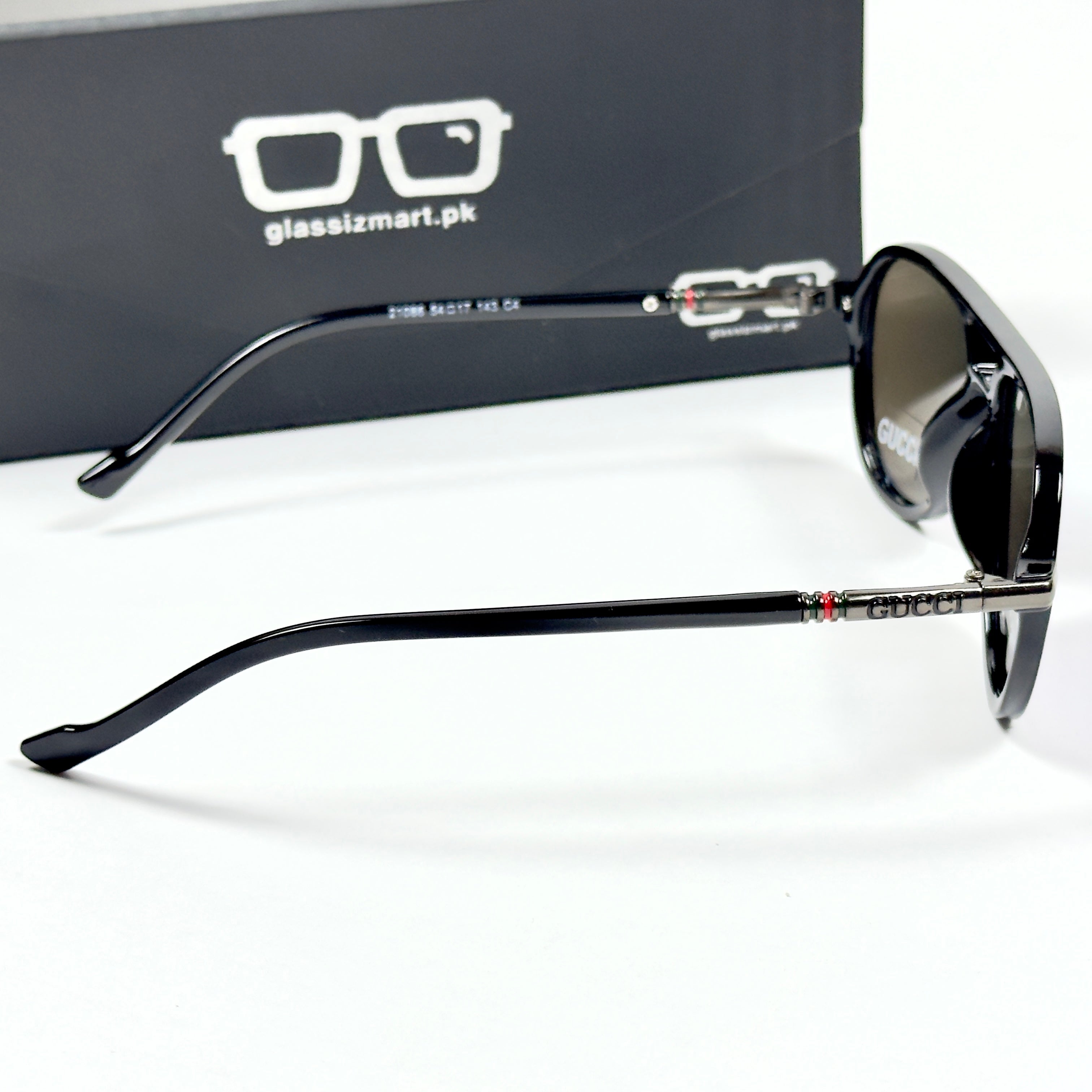 Gucci – 21086 - 54 - Black Blue – Acetate – Sunglasses - Unisex