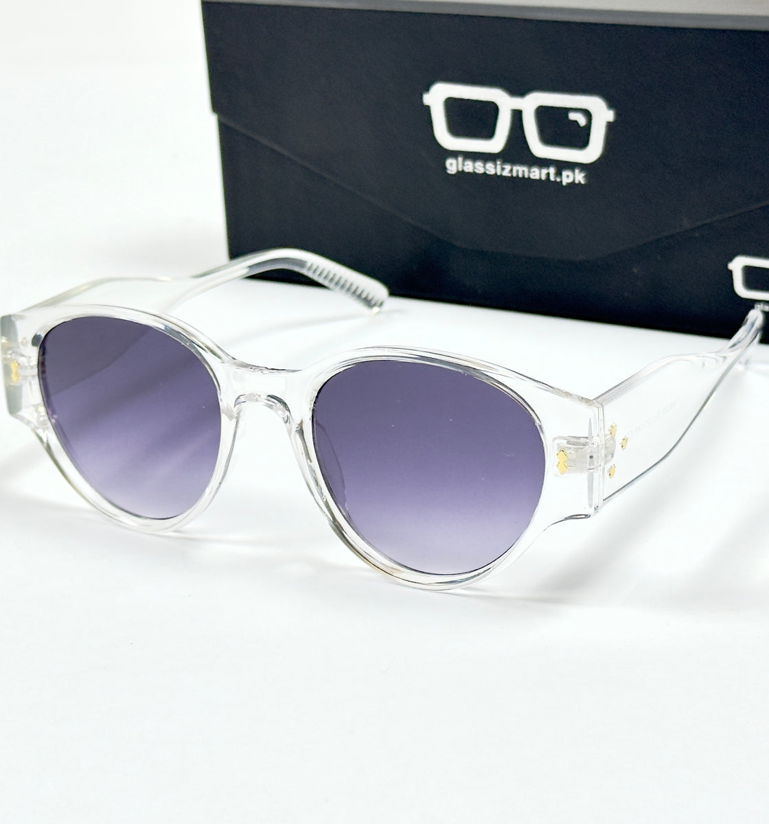 Moscot – 8583 – 50 - Transparent Gradient – Acetate  – Sunglasses - Ladies