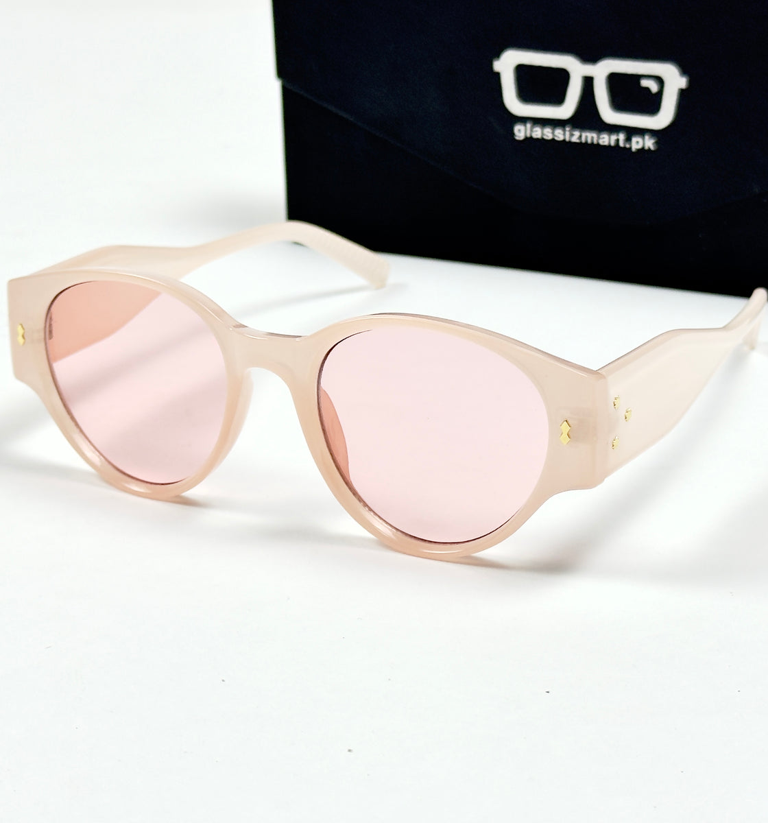 Moscot – 8583 – 50 - Transparent Pink – Acetate  – Sunglasses - Ladies