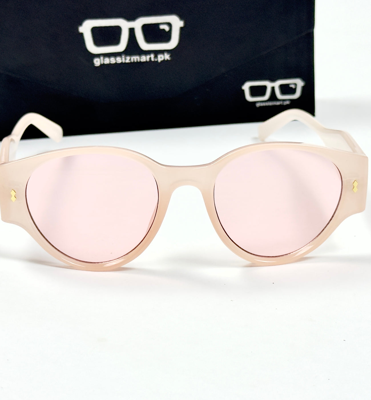 Moscot – 8583 – 50 - Transparent Pink – Acetate  – Sunglasses - Ladies
