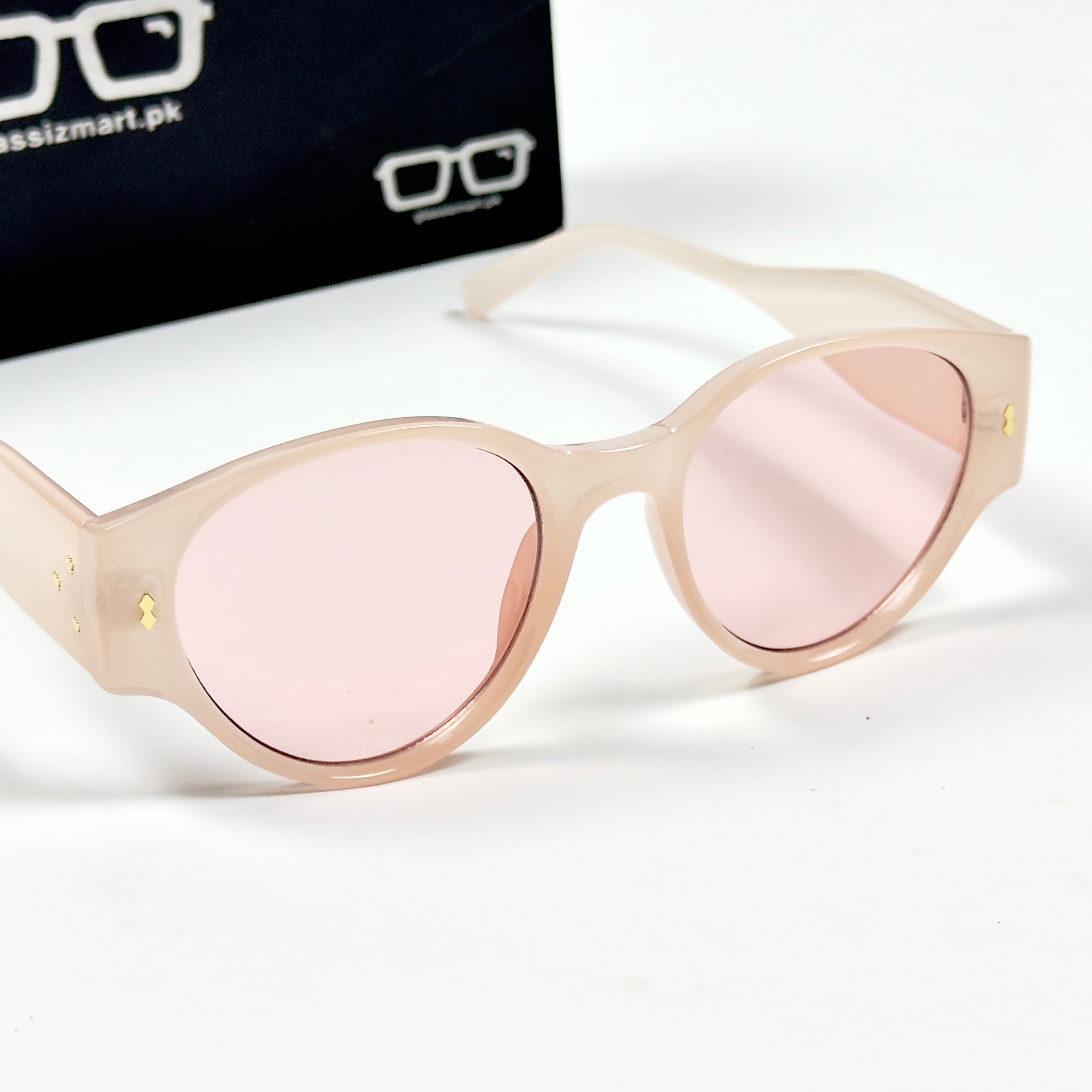 Moscot – 8583 – 50 - Transparent Pink – Acetate  – Sunglasses - Ladies
