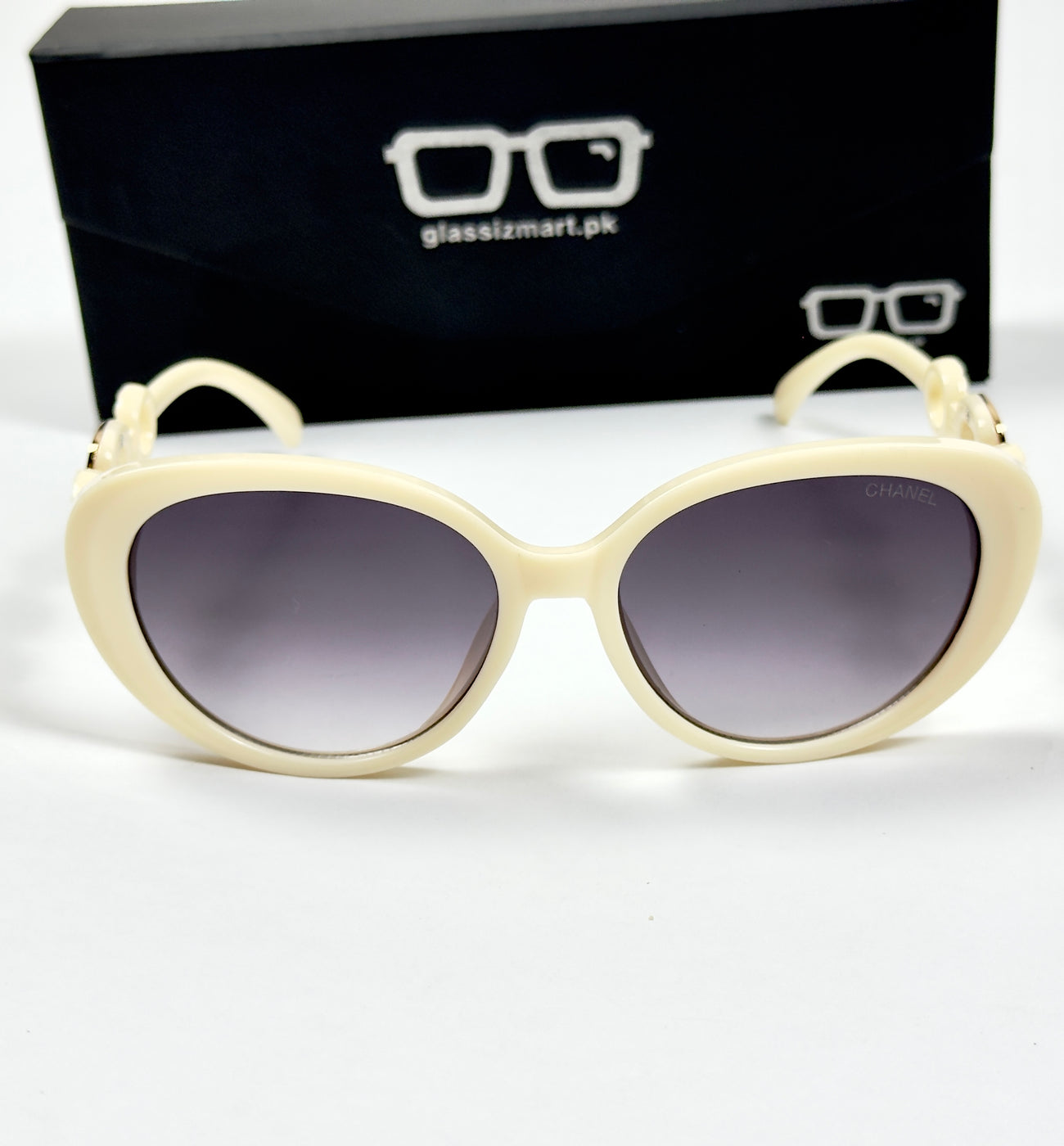 Chanel – 02405 – 55 - White Gradient – Acetate  – Sunglasses - Ladies