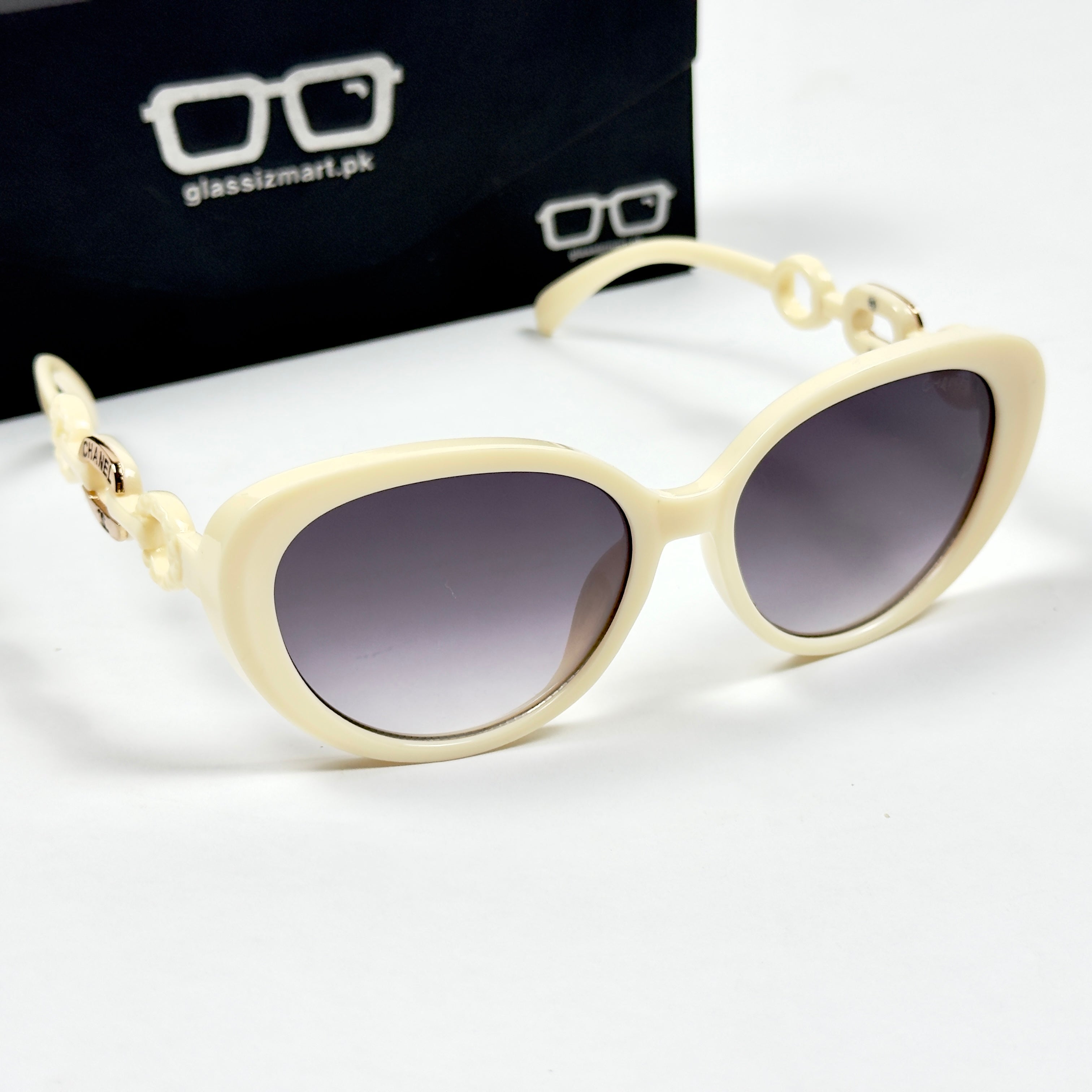 Chanel – 02405 – 55 - White Gradient – Acetate  – Sunglasses - Ladies