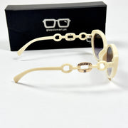 Chanel – 02405 – 55 - White Gradient – Acetate  – Sunglasses - Ladies