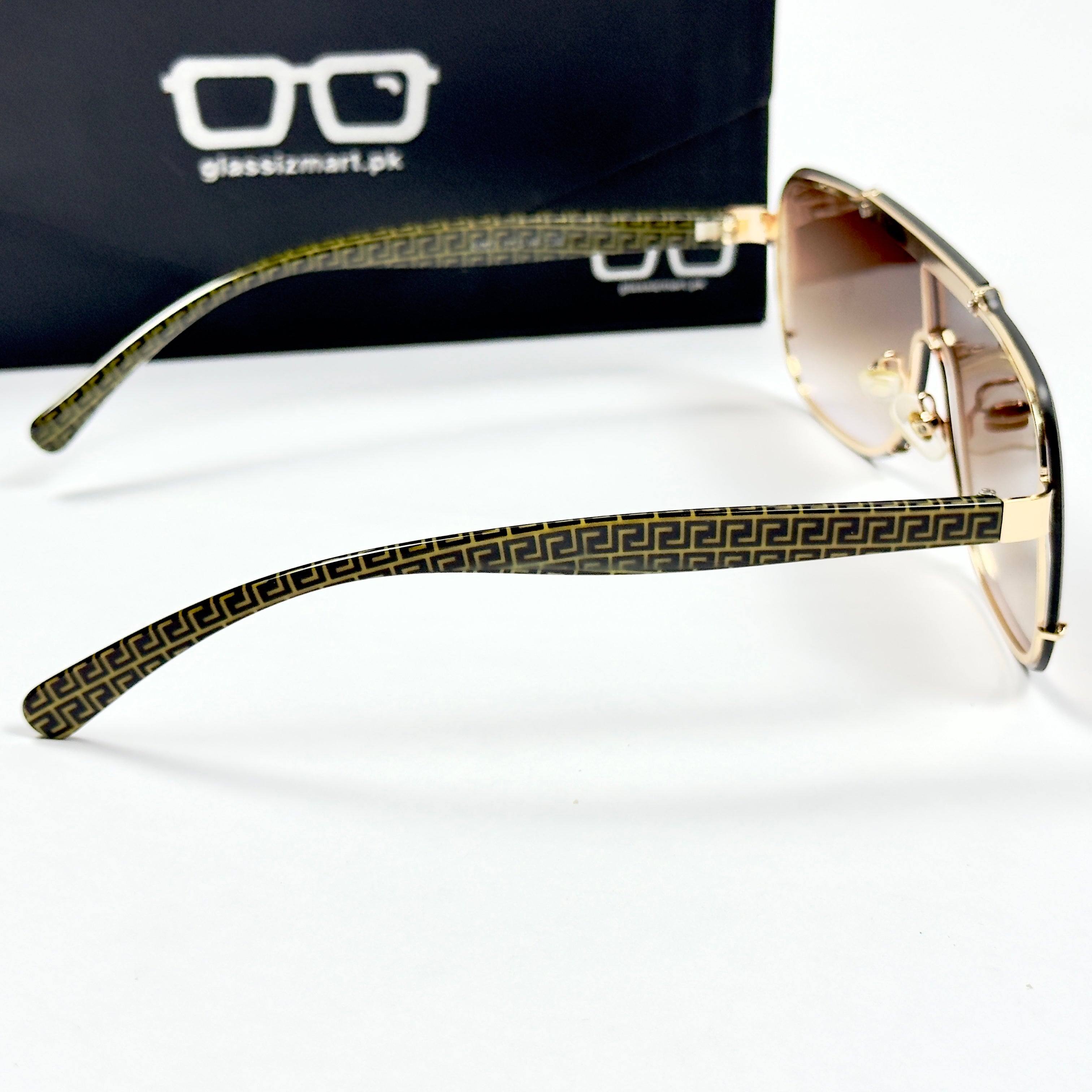 Burberry – 5007 - 51 – Brown - Metal - Sunglasses – Unisex