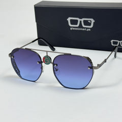 Gucci – 5024 – 53 – Grey Blue – Metal – Sunglasses – Unisex