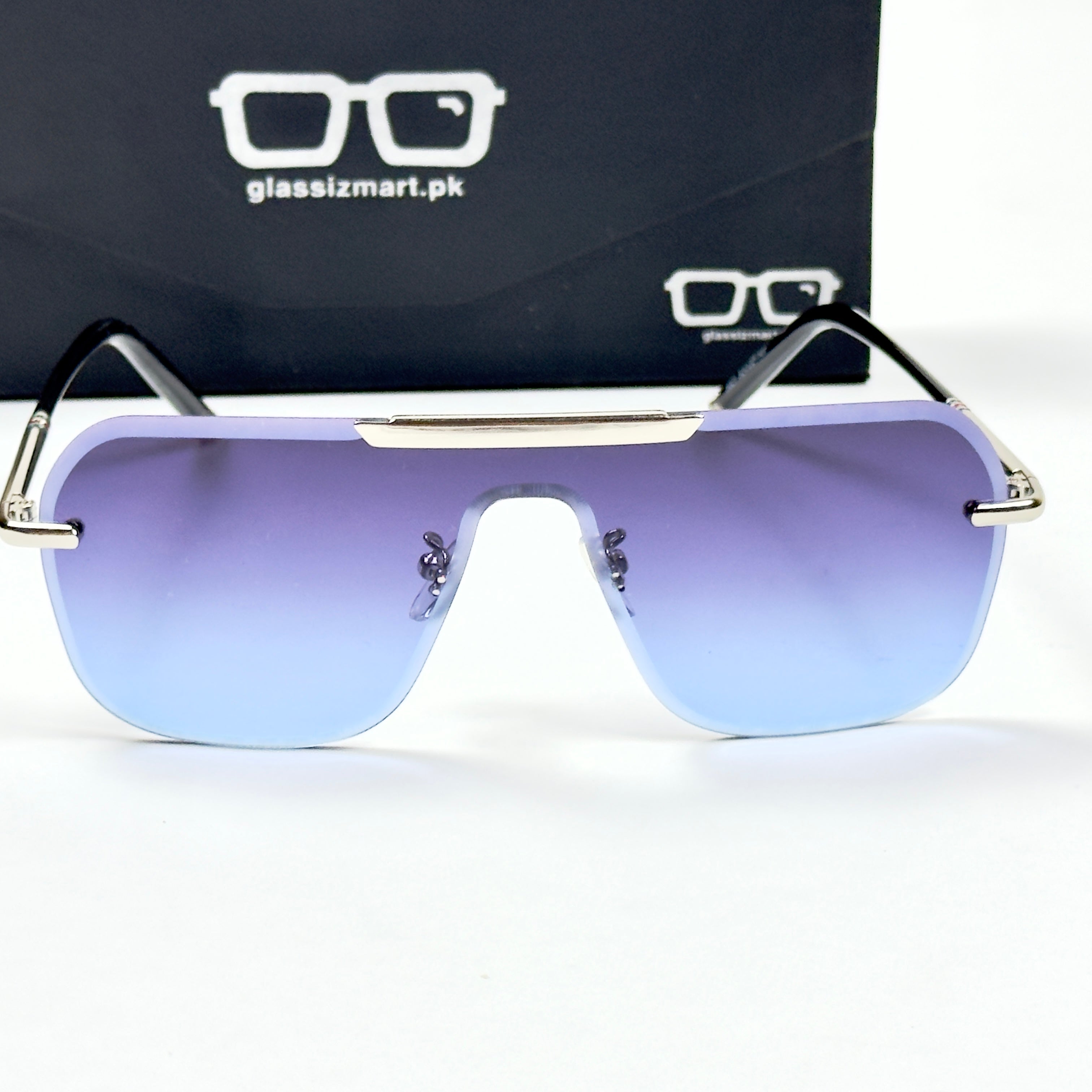 Gucci – 5021 – 52 – Silver Blue – Metal – Sunglasses – Unisex