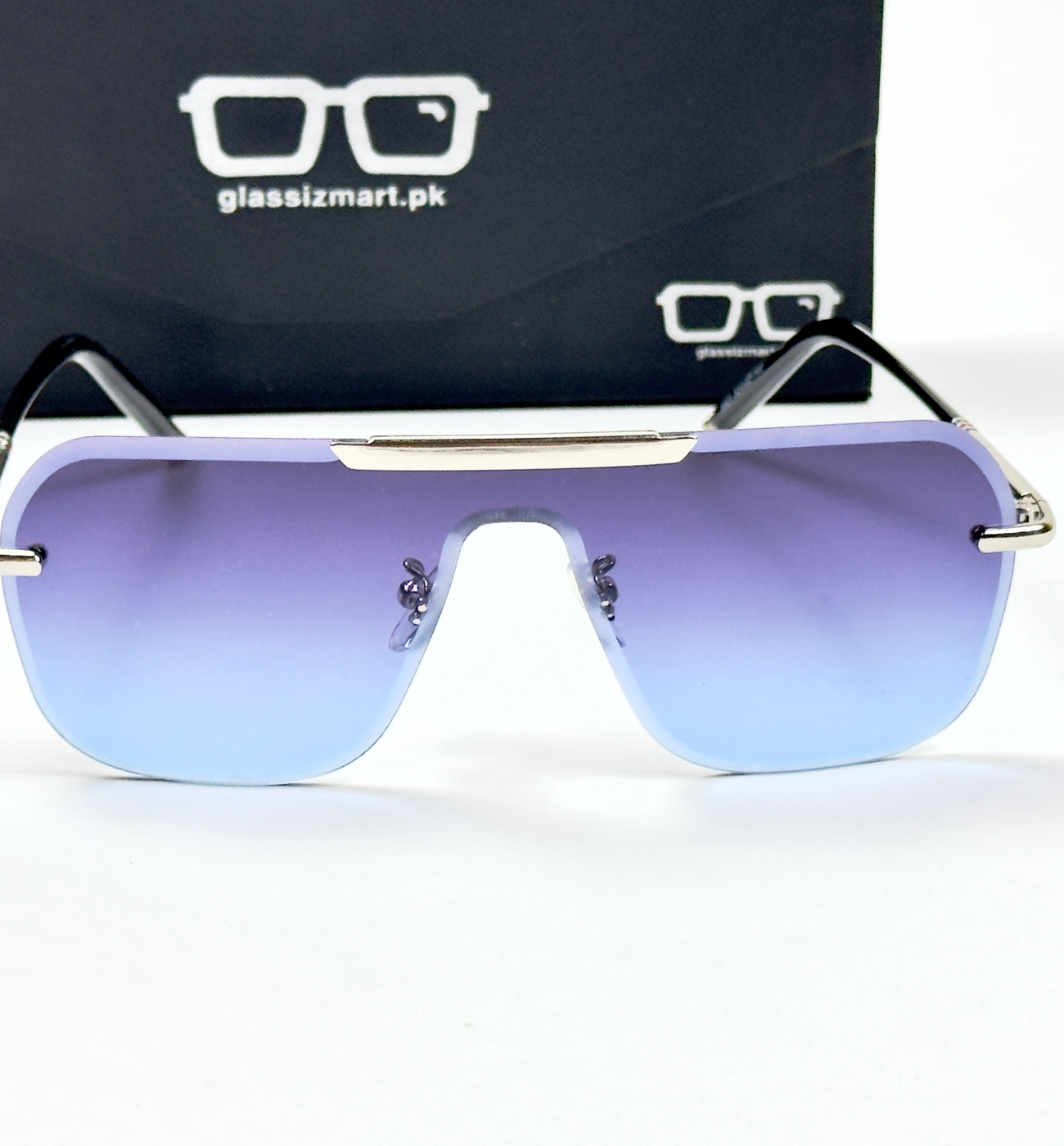 Gucci – 5021 – 52 – Silver Blue – Metal – Sunglasses – Unisex