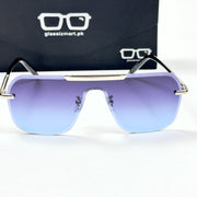 Gucci – 5021 – 52 – Silver Blue – Metal – Sunglasses – Unisex