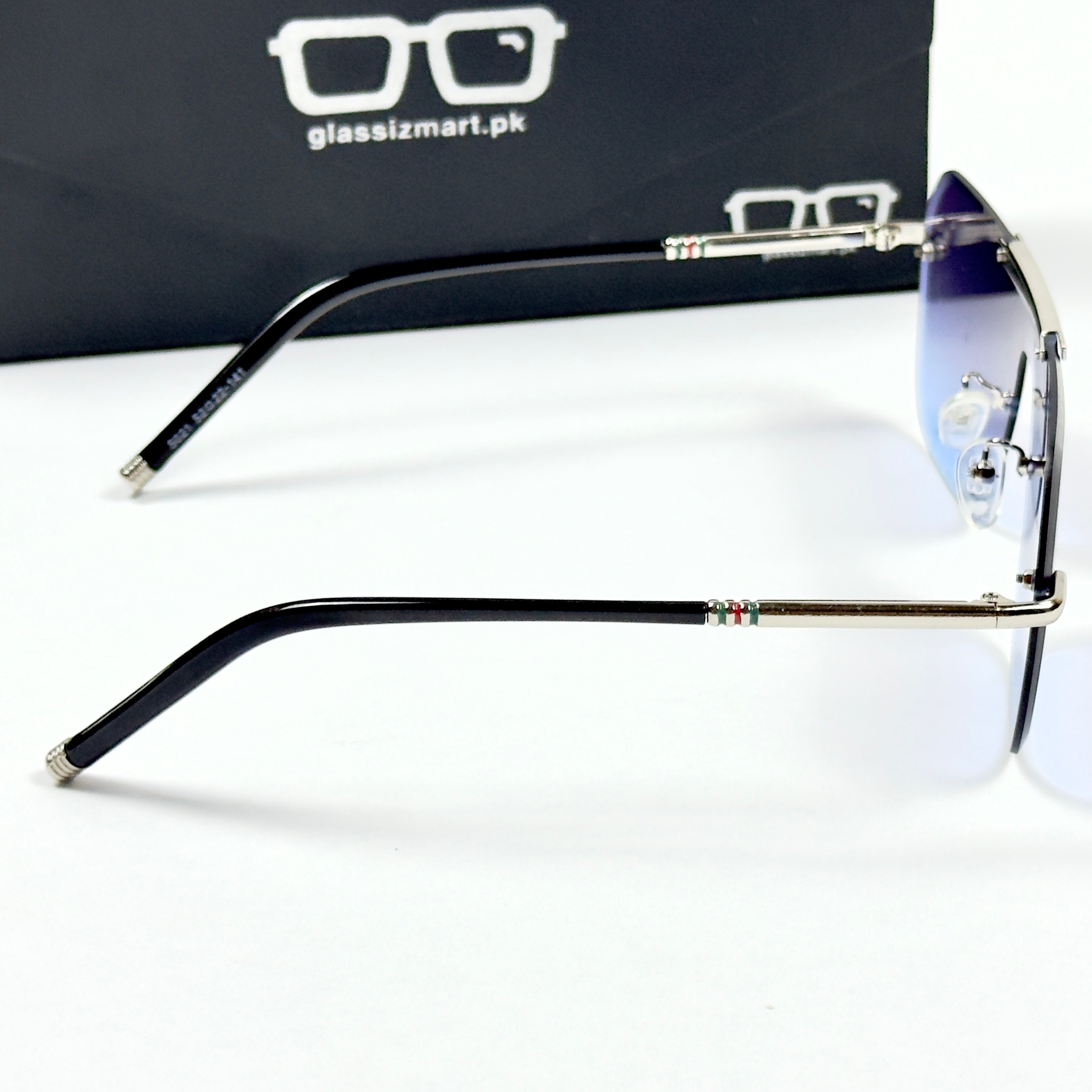 Gucci – 5021 – 52 – Silver Blue – Metal – Sunglasses – Unisex