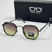 Mont Blanc – 3351 – 56 – Brown Gradient – Metal – Sunglasses – Unisex