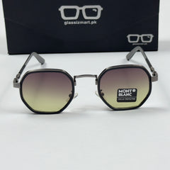 Mont Blanc – 3351 – 56 – Brown Gradient – Metal – Sunglasses – Unisex