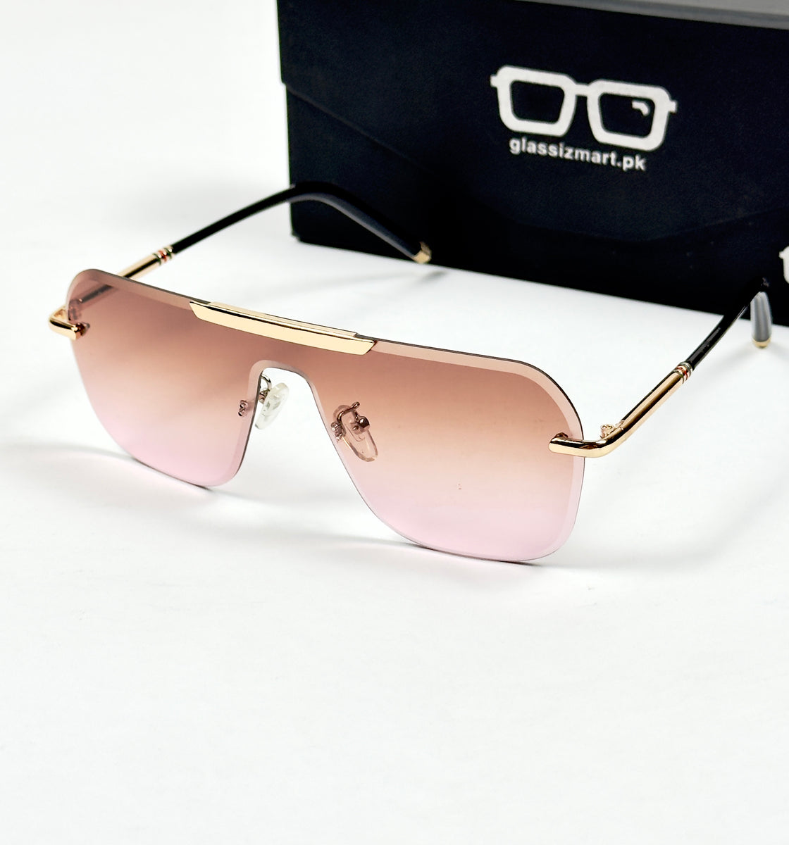 Gucci – 5021 – 52 – Golden Pink – Metal – Sunglasses – Unisex