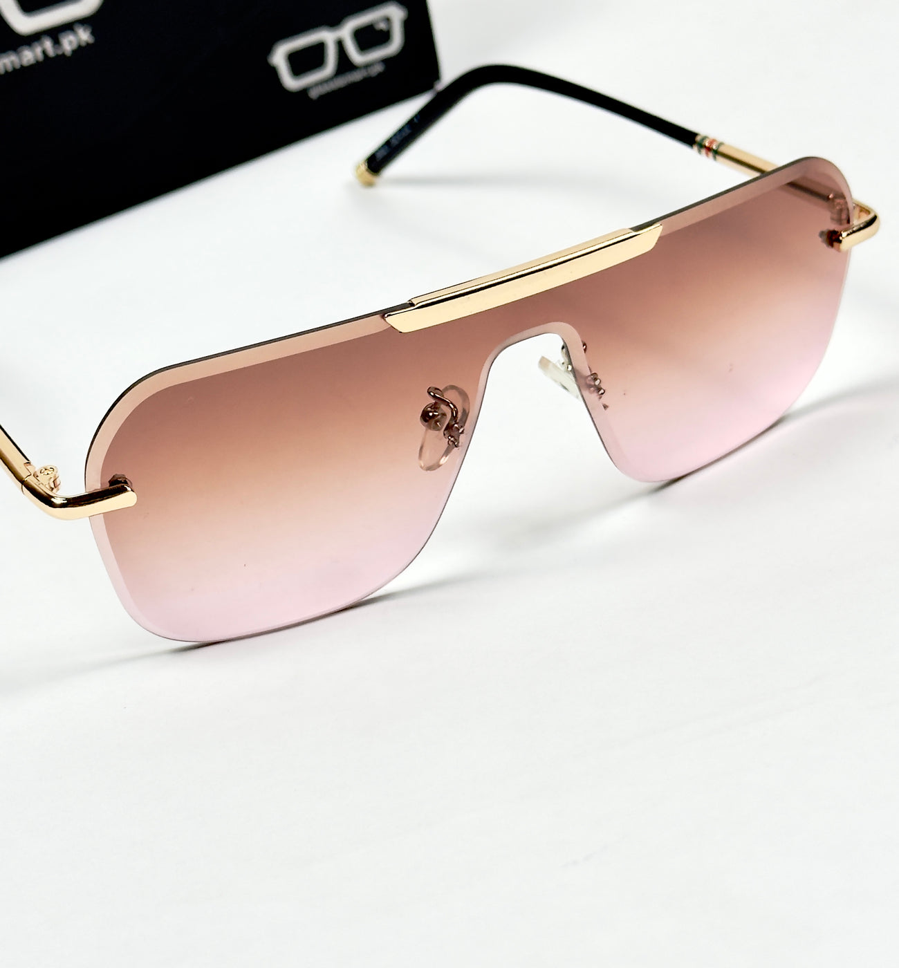 Gucci – 5021 – 52 – Golden Pink – Metal – Sunglasses – Unisex