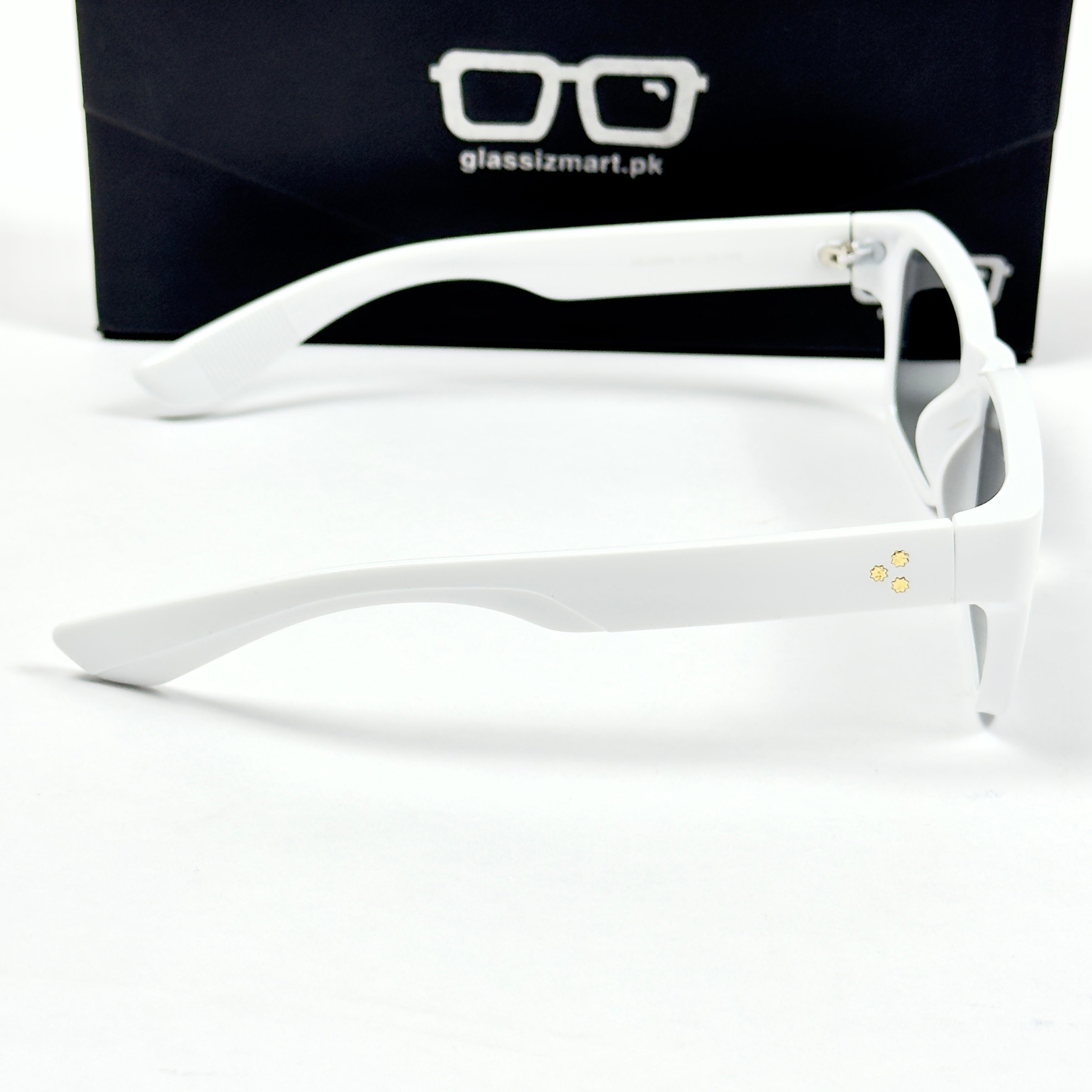 Moscot – 6507 – 54 - White Black – Acetate  – Sunglasses - Unisex