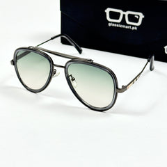 Burberry – 5011 – 50 - Green – Metal – Sunglasses - Unisex