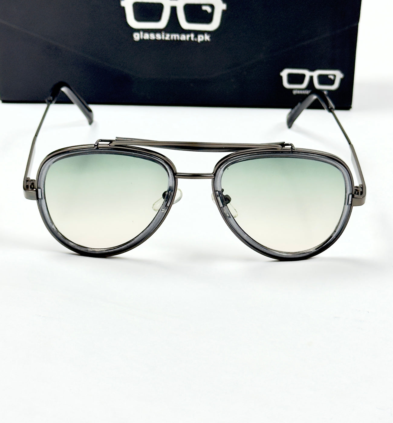 Burberry – 5011 – 50 - Green – Metal – Sunglasses - Unisex