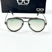 Burberry – 5011 – 50 - Green – Metal – Sunglasses - Unisex