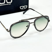 Burberry – 5011 – 50 - Green – Metal – Sunglasses - Unisex