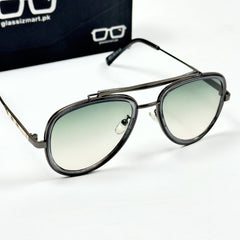 Burberry – 5011 – 50 - Green – Metal – Sunglasses - Unisex