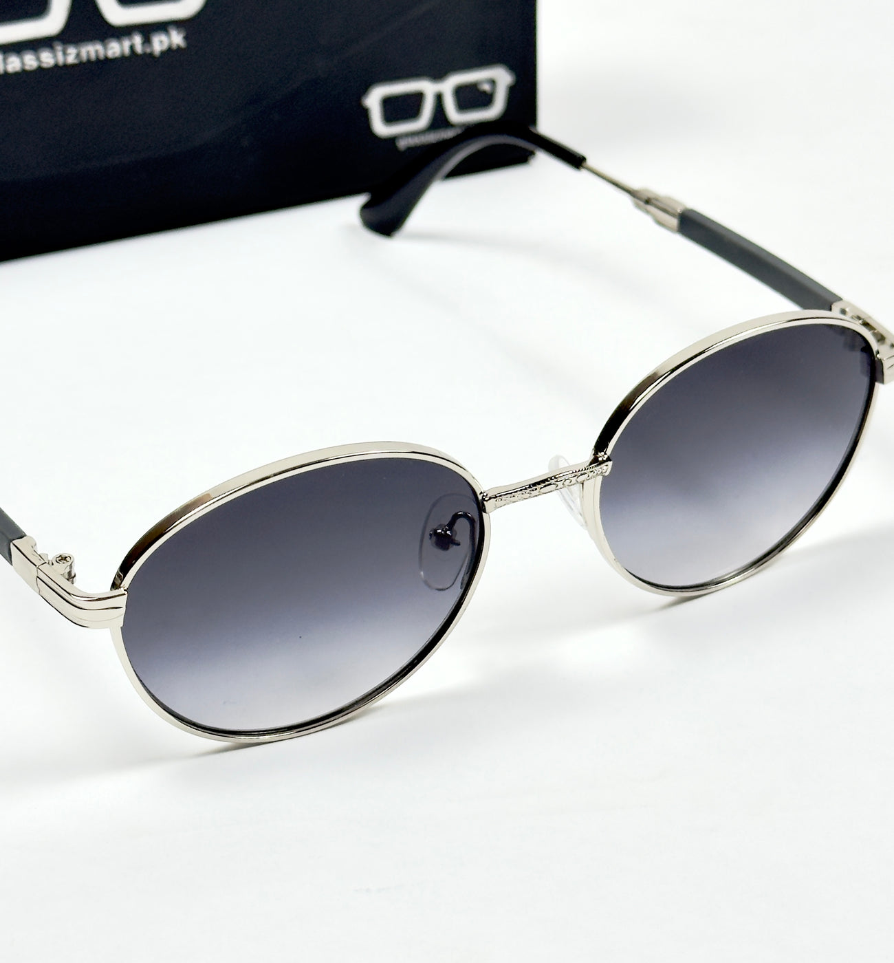 Louis Vuitton – 0416 – 54 – Silver Black Gradient – Metal – Sunglasses – Unisex
