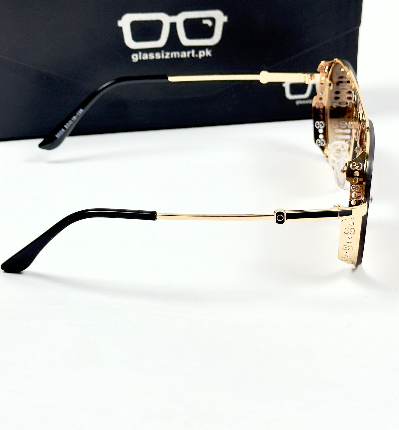 Gucci – 5024 – 53 – Golden Brown – Metal – Sunglasses – Unisex