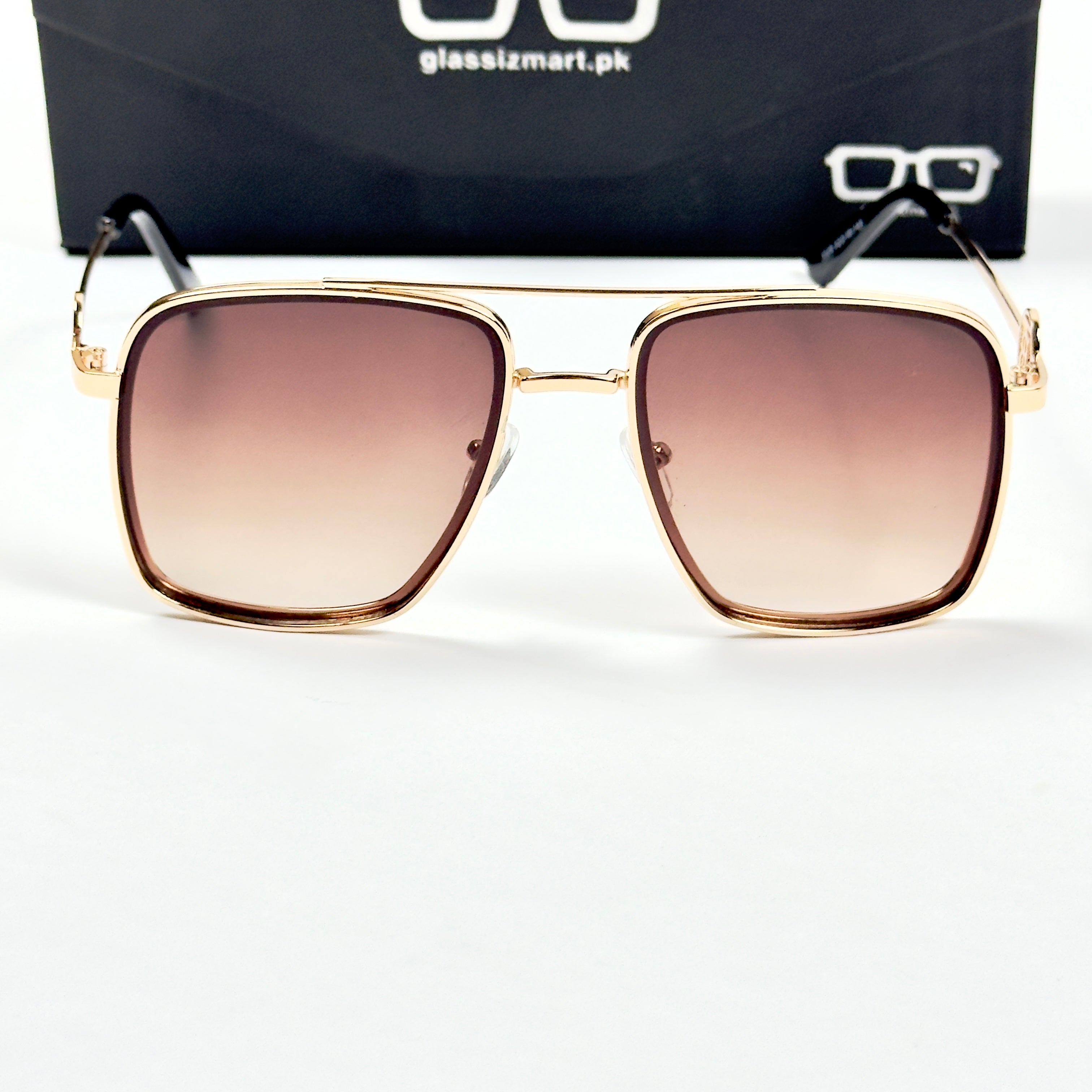 Balmain – 5029 – 52 – Golden Brown Gradient – Metal – Sunglasses – Unisex